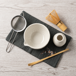 Matcha set 4Barista (white) – keramická súprava na prípravu matcha čaju 