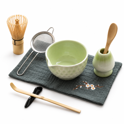 Matcha set 4Barista (light green) – keramická súprava na prípravu matcha čaju 
