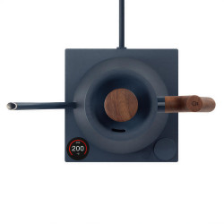 Fellow Stagg EKG PRO stone blue + walnut | Elektrická rýchlovarná kanvica Gooseneck