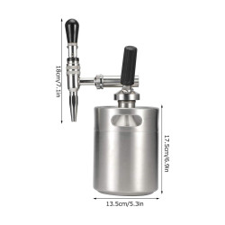 Nitro Cold Brew 2L nerezový minikeg 4Barista